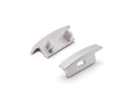 Aluminum Channel SLIM SHALLOW RECESS Accessories - ES 2309 End Caps (pair)