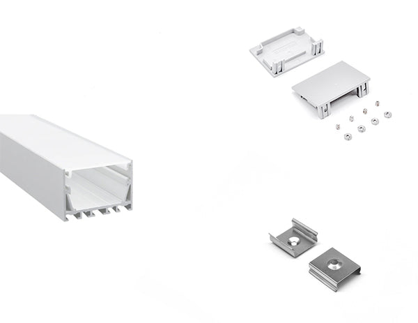 5035 LINEAR - ES 5035 Aluminum Channel + Milky Diffuser - 94“ - 22