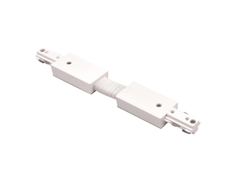 White color Single Circuit Track System - H Type - Flexible Connector.