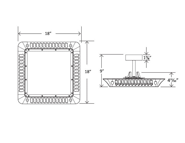 LED Gas Station Canopy Light 150W