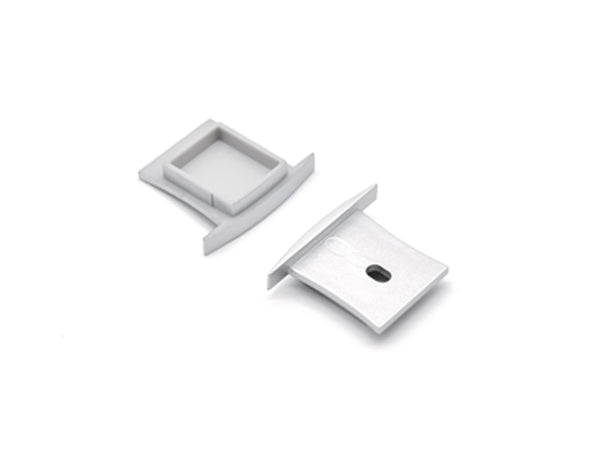 Aluminum Channel SKINNY RECESS Accessories - GL 031 End Caps (pair) - 1