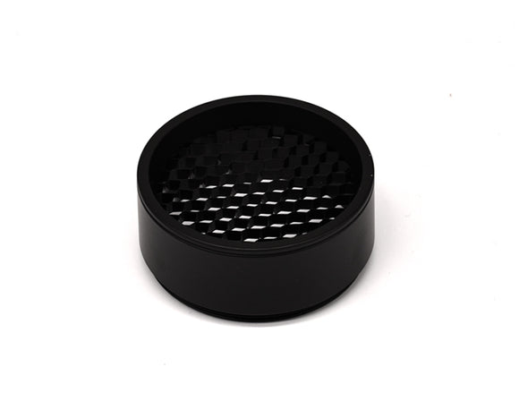 Front view of LED Track Light Accessories - Honeycomb in black color.