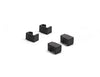 Two pairs of black color end caps for Aluminum Channel JH-1713.