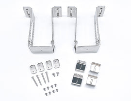 L8456 down and continuous run LED linear light recessed mounting kit components