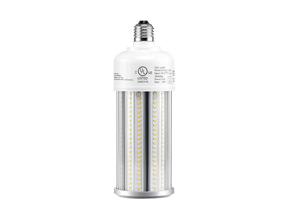 Side view of LED Corn Bulb 36W 6000K with E26 medium base