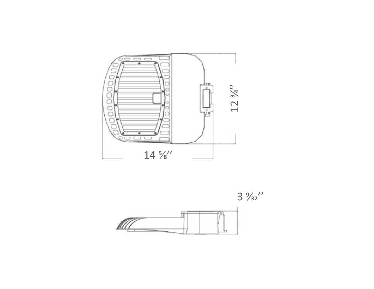 LED Flood Light 100W dimensions