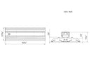 Dimensions of LED Linear High Bay Light 200W 4FT.