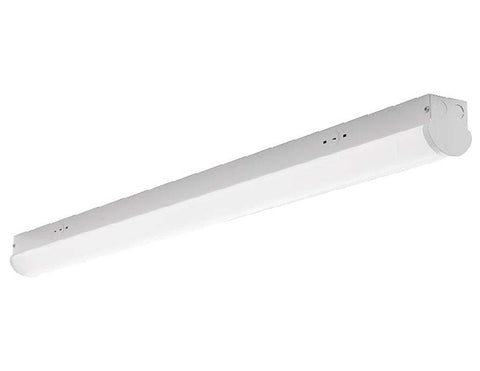 Bottom view of white color GL LED linear strip light fixture 8ft.