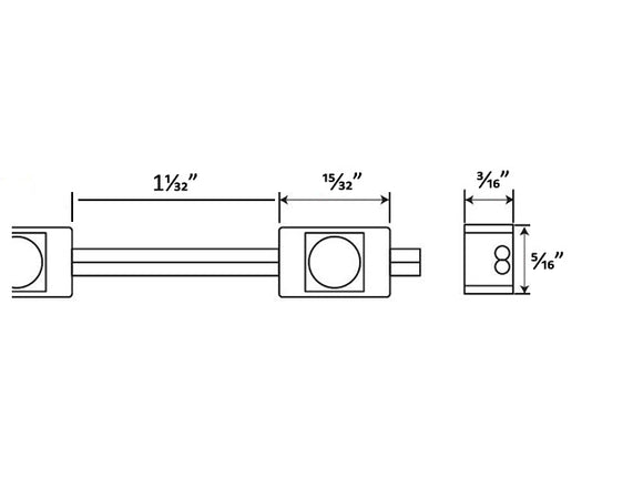 LED Tiny Module - 6500K - Frosted (200pcs/bag)