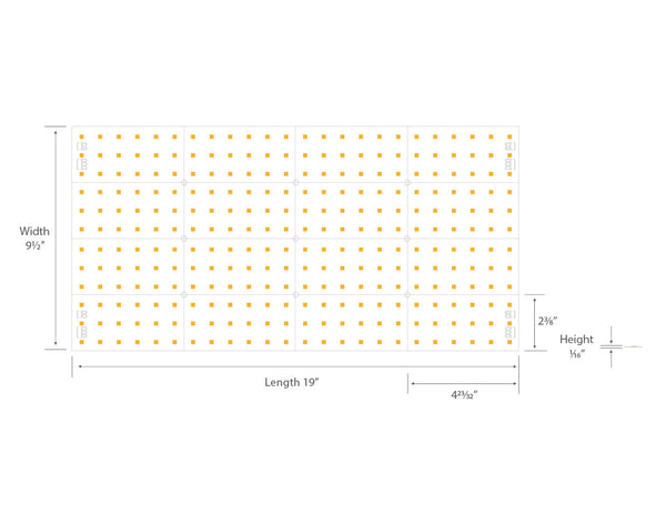 LED Pixels Light Sheet - Color Changing RGBW 4 in 1 - Dry Location IP20 - 24V - 40W - 5