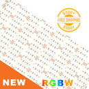 Front view of LED Pixels Light Sheet - Color Changing RGBW 4 in 1; a label of free shipping for orders over $500 is shown as well.