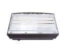 Front view of LED Semi-Cutoff Wall Pack Light 120W.