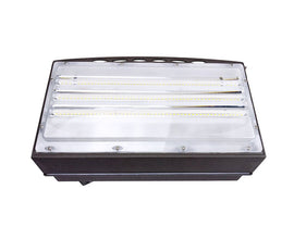 Front view of LED Semi-Cutoff Wall Pack Light 120W.