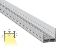 Dimensions of the ES 2321 aluminum channel.