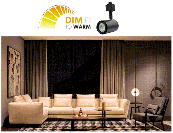 LED Track Light - Dim to Warm 10W - 1