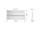 Dimensions of LED Troffer Light CCT Tunable 2ftx4ft.