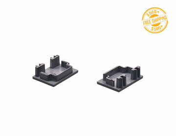 End caps for aluminum channel ES-3021. A label of free shipping for orders over $500 is shown as well.