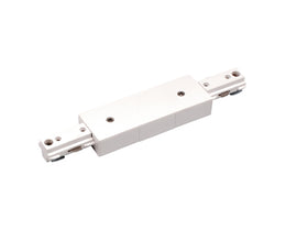 White color Single Circuit Track System - H Type - Middle Connector.