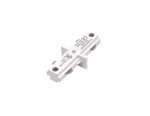 White color of Single Circuit Track System - H Type - Mini Joiner.