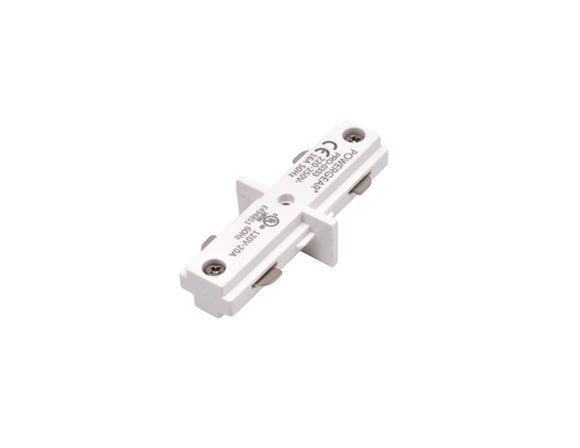 White color of Single Circuit Track System - H Type - Mini Joiner.