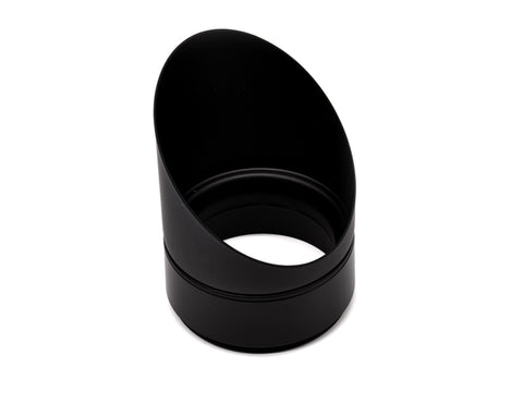 Front view of LED Track Light Accessories - Oval Snoot in black color.