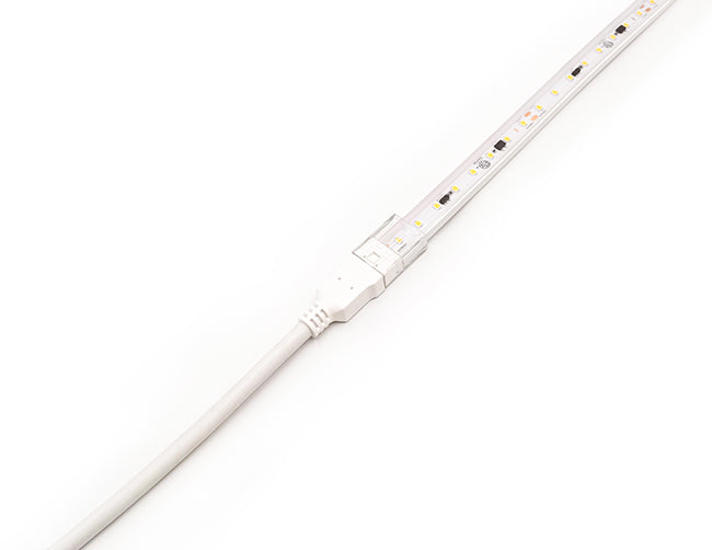 120V Dimmable LED Strip Light PRO-S connected with a piece of power cable