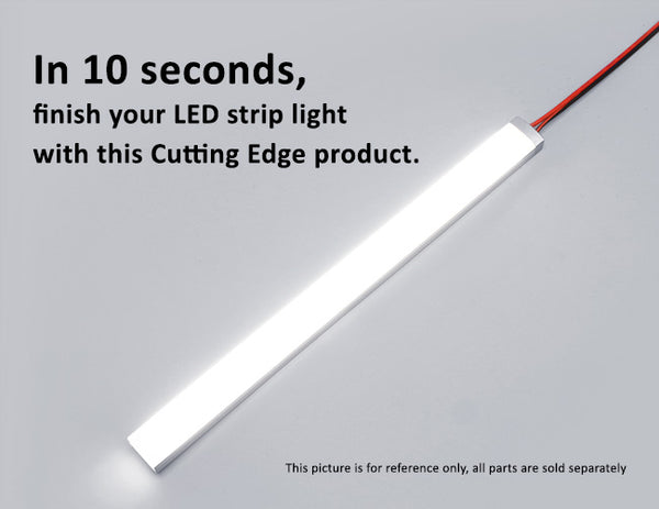 Aluminum Channel SLIM FLAT Accessories - Solder Free LED Strip Light End Cap-1709 - 2