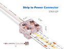 Strip to Power Connector for Single Color LED Strip Light 8/10mm STA3-S2P - 2