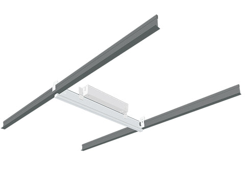 LED T Grid Linear Light 2ft long 9/16" wide, installed vertically to ceiling T-gird.