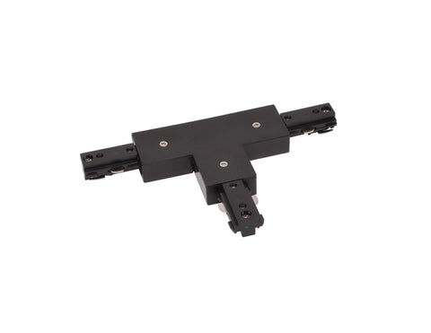 Black color Single Circuit Track System - H Type - T Connector.