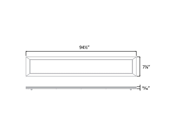 Up and Down Linear Panel Light - 8ft - 5