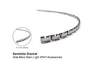 The features of the bendable aluminum brackets for flexible surface mounting of the WINT side bend neon LED lights.