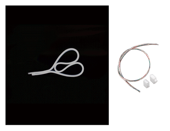 The WINT side bend neon LED lights and a bottom power feed kit.