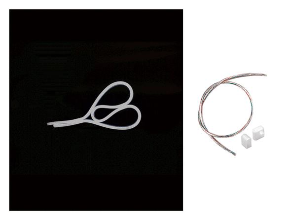 The WINT side bend neon LED lights and a side power feed kit.