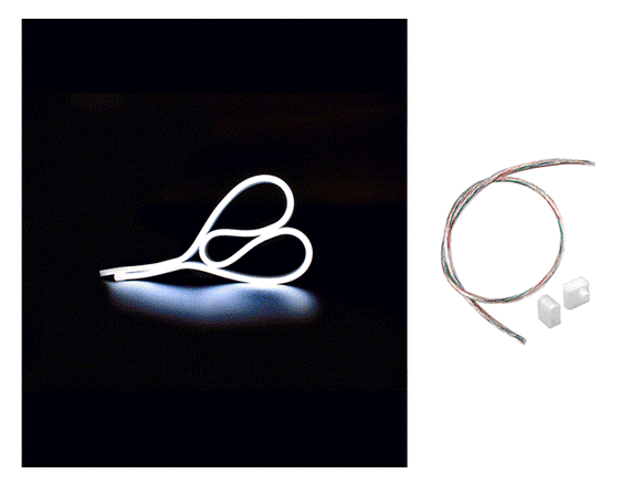 The WINT side bend neon LED lights and a side power feed kit.