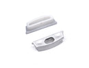 A pair of end caps for Aluminum Channel flex flat YD 1806.