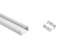 WIDE FLAT - YD 2002 Aluminum Channel + Clear Diffuser - 94" - 6