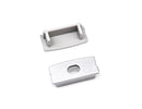 Aluminum Channel WIDE FLAT Accessories - YD 2002 End Caps (pair)-1