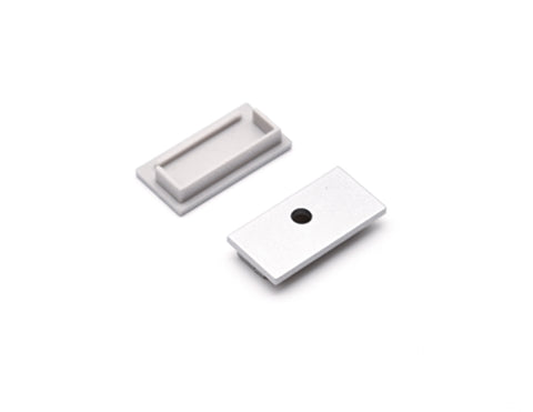 Aluminum Channel TRIMLESS RECESS Accessories - YD 7615 End Caps (pair)