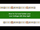 A YouTube video showing how to cut and solder your low voltage LED strip light.