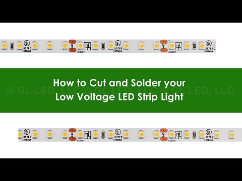 A YouTube video on how to cut and solder your low voltage LED strip light.