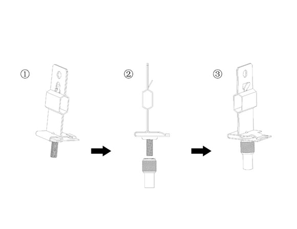 T grid clip installation steps.