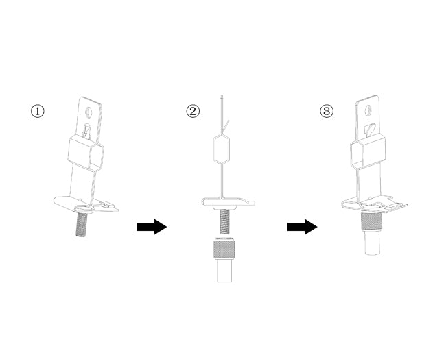 T grid clip installation steps.