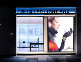 Customizable LED ladder strips inside SEG light box, each cuttable for flexible sizing and smooth, even illumination.