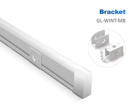 Dimensions of LED Side Bend Neon Light WINT Accessories - Mounting Bracket.