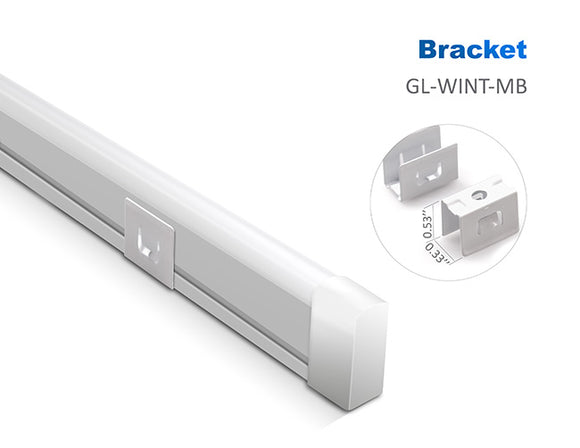 Dimensions of LED Side Bend Neon Light WINT Accessories - Mounting Bracket.